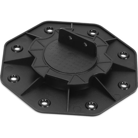 SWANEW Base di appoggio per terrazzo regolabile con piedistallo di livellamento cuscinetto base base per legno WPC 18-30 mm 20 pezzi (1/4)