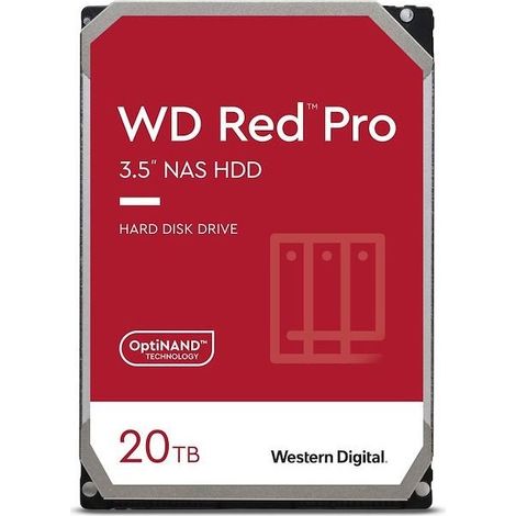 WD Red Pro WD201KFGX Festplatte (20 TB 3,5 Zoll 512 MB 7200 U/min) (1/2)