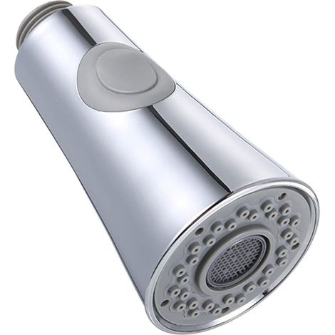 Robinet d'évier de cuisine, 2 fonctions, douchette extensible avec clapet anti-retour, pièces de rechange, raccords G1/2, chrome poli (1/5)