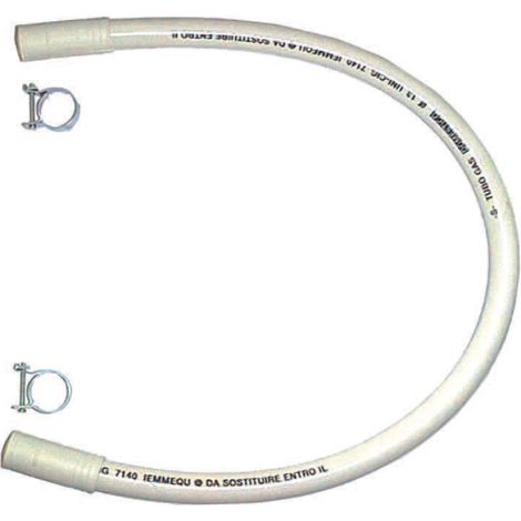 TUBO GAS METANO CON FASCETTE  cm.100
