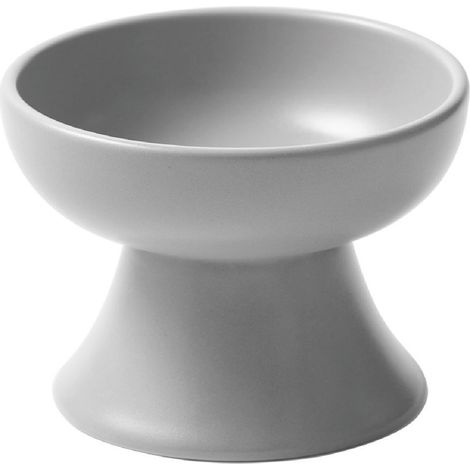 Gamelle surélevée en céramique pour chat, protège la colonne cervicale, hauteur ajustée, ensemble d'ustensiles pour chat en céramique (1/5)