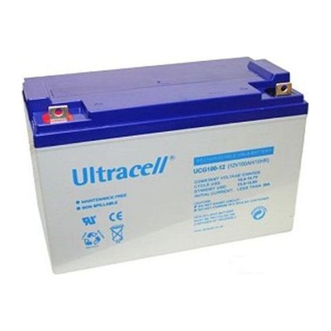 Batterie Gel 12V 100Ah – Technologie Gel pour décharges lentes – Applications camping-car, éolienne, solaire – Dimensions 328x173x232mm – M-E