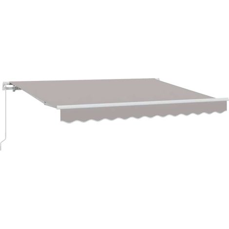 Maison Exclusive - Auvent Rétractable Gris clair 250 x 200 cm tissu (1/5)