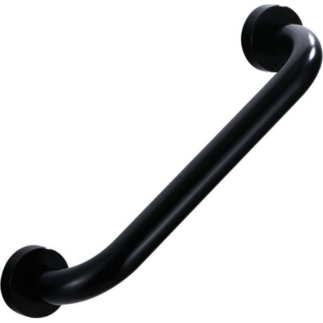 Barre de maintien poignée de maintien sécurité bain wc douche enfant femme personne âgée 30 cm noir