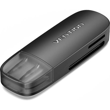 Lector de Tarjetas Externo Vention CLEB0/ USB 2.0 (1/4)