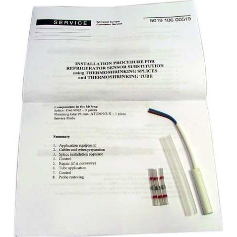 Kit sonde de température pour Réfrigérateur, Congélateur WHIRLPOOL 481231018846