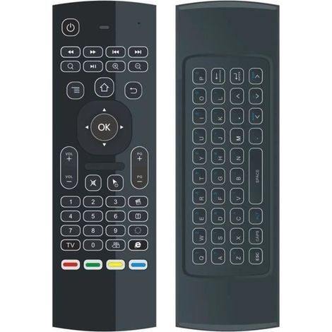Mouse intelligente MX3 Air Mouse - Tastiera wireless 2.4G - Compatibile con X96, H96, Android TV Box (1/4)