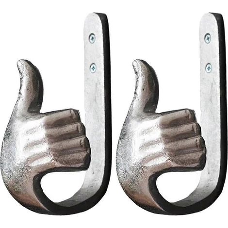 Multifunktionaler Metallwandhaken mit Daumenauflage, zur Wandmontage (siehe Abbildung) (1/5)