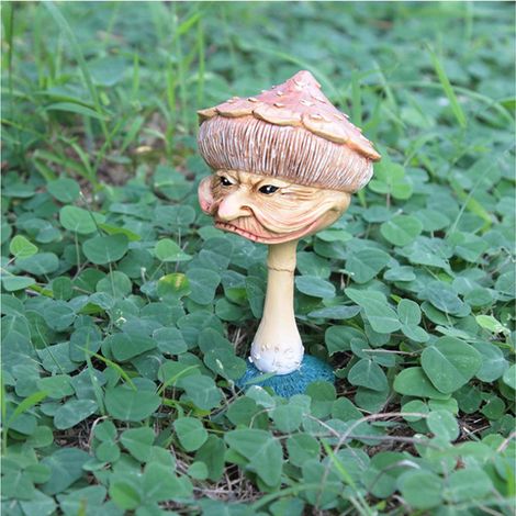 Décoration Mushroom Miniature Statue Sculpture en Résine pour Jardin (70g) (1/5)