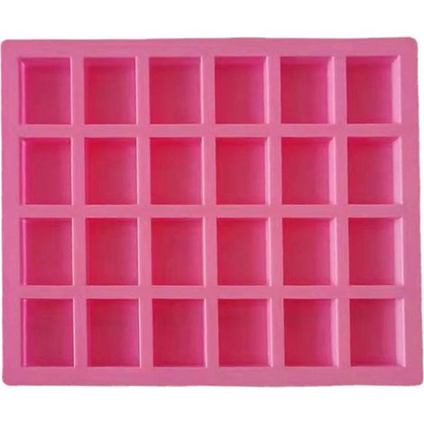 Moule en silicone à 24 cavités pour la fabrication de savon, moules rectangulaires pour barres chocolatées