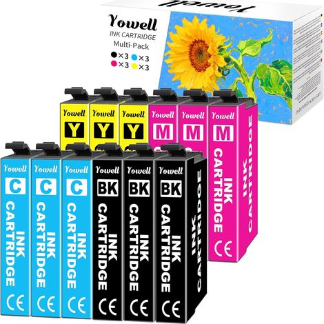 12x Cartouche d'encre Compatibles avec Epson 502 502XL (1/5)