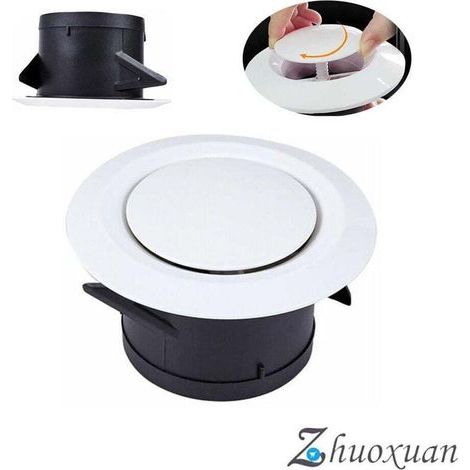 Bouche VMC Ø100mm – Grille de ventilation ajustable en plastique – Installation facile pour extraction et insufflation d'air (1/5)