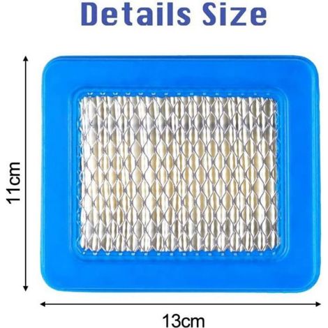 Lot 5 filtres à air moteur tondeuse gazon 13x11cm remplacement tracteur (1/4)