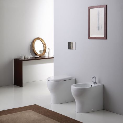 Sanitari bagno a terra scarico traslato design moderno modello soave (1/4)