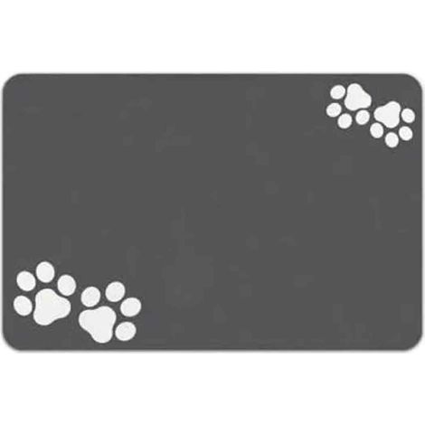 Futtermatte für Hunde, saugfähige Napfmatte für Böden, Futtermatte für Hunde, Katzen und andere Tiere (40 x 60 cm) (1/5)