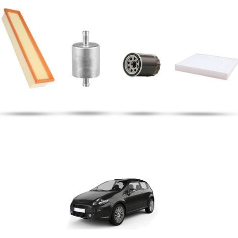Kit tagliando 4 filtri compatibile con Fiat Punto Evo 1.4 57kw dal 2009 (1/5)
