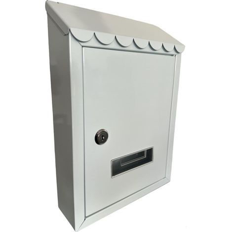 Cassetta Postale per Esterno da parete con serratura 300x210x7 cm Colore Bianco Colore Bianco (1/4)