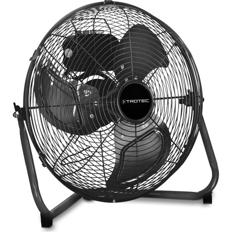 TROTEC Bodenventilator TVM 15 – 37 W, Ø 38 cm, 3 Geschwindigkeiten, neigbar, Metallgehäuse, starke Luftzirkulation für Zuhause, Büro oder Studio