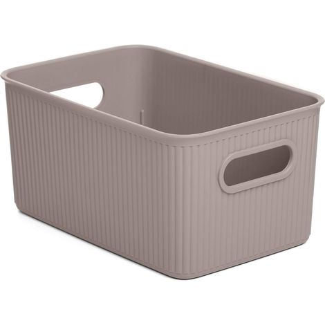TATAY Cestino Portaoggetti Baobab, 5L di Capacita, Polipropilene, Senza BPA, Tortora, Dimensione 18,1 x 27,2 x 13 cm (1/5)