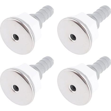 Ensemble de 4 buses à bulles pour baignoire et spa, raccords d'air droits pour pièces de massage, accessoires de rechange en PVC argenté (1/5)