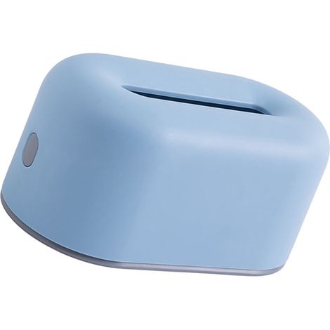 Boîte à mouchoirs en plastique Nordic Ins, distributeur simple, étui de rangement pour la maison, la chambre, la table basse ou un restaurant, bleu ciel (1/5)