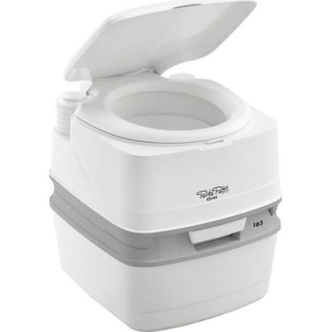 WC chimique portable 21L – Chasse d'eau manuelle à pompe – Dimensions 383 x 414 x 427 mm – Pour camping et déplacements – Thetford (1/4)