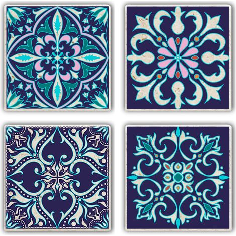 Protector de mesa de posavasos de vidrio Mat 10 Cmx10 Cmx1 Cm (1/3)