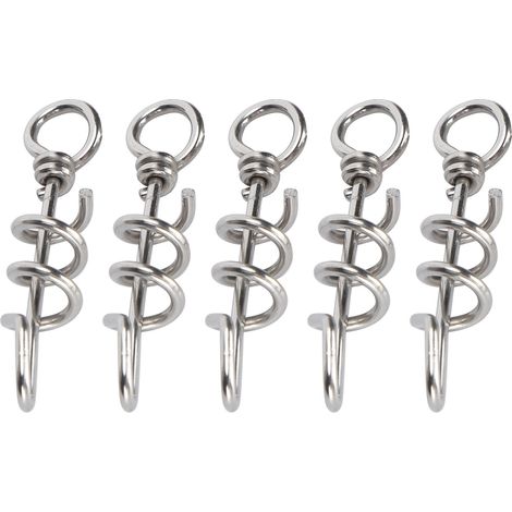 Lot de 5 anneaux de patte en acier inoxydable pour perroquets de petite et moyenne taille. (1/5)