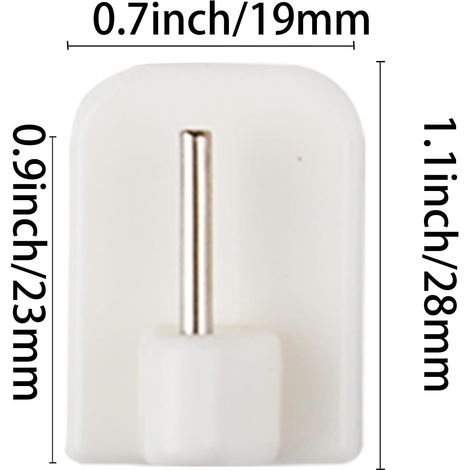 10 Crochets Rideaux Autocollants sans Percage – Support Tringle Adhésif pour Barre à Rideau – Accroche Rideau Solide pour Cuisine, Salle de Bain