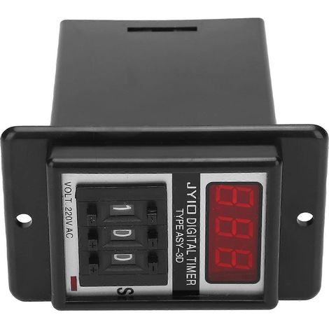 JYIO Zeitrelais mit digitaler Anzeige, hochpräzise Zyklusverzögerungssteuerung, 50/60 Hz, 220 V Wechselstrom