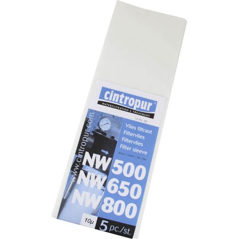 Manchettes filtrantes NW500 / NW650 / NW800 & NW50 / NW62 / NW75 - 10µ pour Cintropur