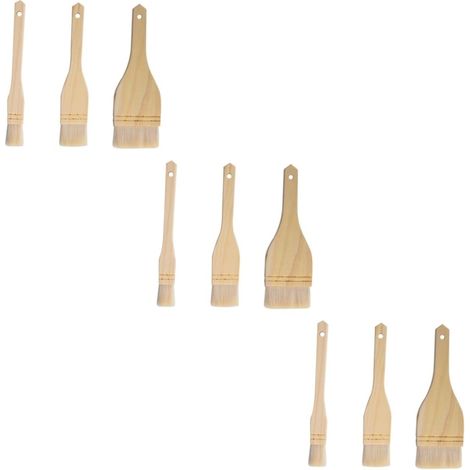 Ensemble de 9 pinceaux multifonctions pour huile et sauces churrasco - Ustensile de cuisine pratique