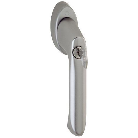 Hoppe DK-Fenstergriff, abschließbar, Brest 0739S/US954 100NM, 7/32-42, F9 (1/3)