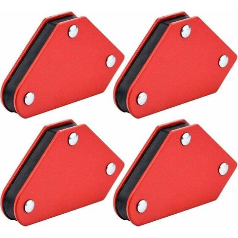 4-teiliges Magnetset für Schweißer, magnetische Schweißhalterungen, Schweißzubehör, magnetischer Schweißwinkel, 45°, 90°, 135°, 5 kg Haltekraft (1/5)