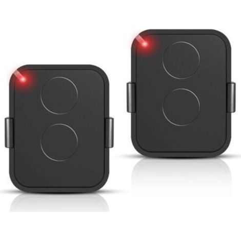 Lot de 2 Télécommande Compatible Nice Era ONE2/ON2E/ON4E/ON1E,433,92 MHz Télécommande Porte de Garage,Rolling Code,2 Canaux(Noir) (1/4)