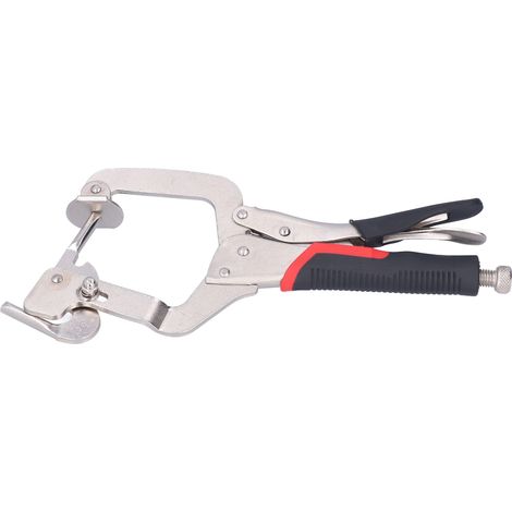 Serre-joint à trou perdu, rotation 360°, mâchoire mobile réglable, pinces de menuiserie, étau portable, fixation robuste, outil de bricolage. (1/5)