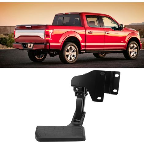 Klappbare Trittstufe für die Heckklappe, verdecktes Teleskoppedal 75312-01A, passend für Ford F150 2015-2020 (DH-1071-BK). (1/5)