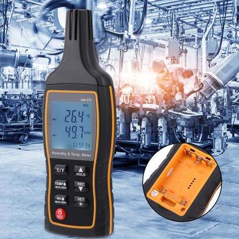Digitales Thermo-Hygrometer SW572 – Batterie vor dem Versand entfernt (1/5)