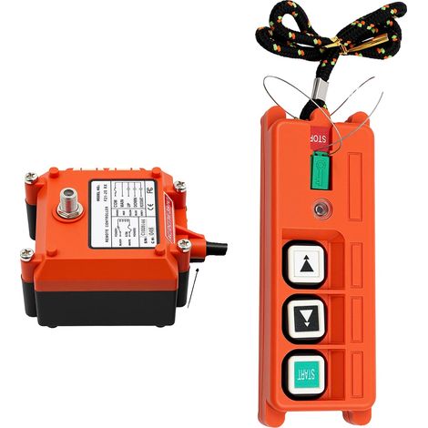 Interrupteur à distance, fonctionnement sans fil, adapté aux machines lourdes, Orange (1/2)