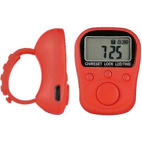 Compteur électronique annulaire réglable à 7 canaux, rétroéclairage et fonction de chargement verrouillable QAQ (1/5)