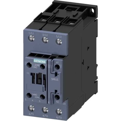 Contattore Tripolare 50A 22kW S2 1NA+1NC Bobina 24VAC (1/3)