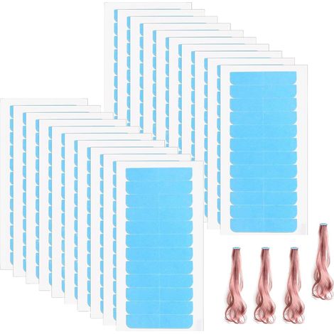 240 unidades de cinta adhesiva para extensiones de cabello, cinta adhesiva de doble cara para extensiones, cinta para extensiones de cabello, cinta para extensiones de cabello para reemplazo de trama.