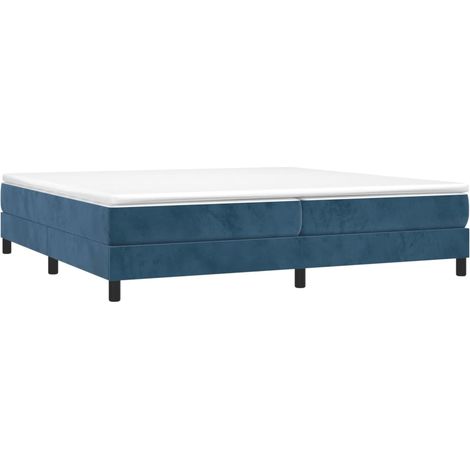 Boxspringbettgestell Dunkelblau 200x200 cm Samt vidaXL
