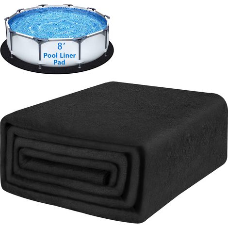 Sous-Toile Circulaire de 12 Pieds pour Piscine Hors-Sol - Protection Anti-Déchirure, Anti-Mauvaises Herbes et Antidérapante (1/4)