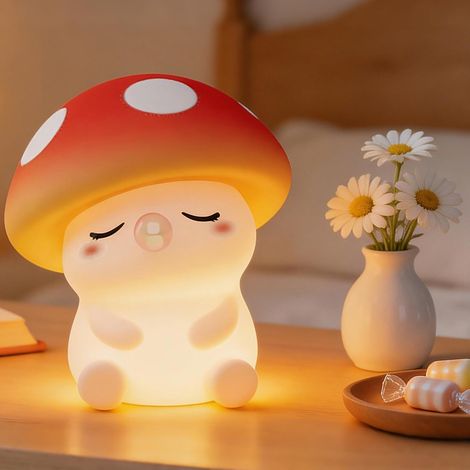 FAMIDUO Veilleuses pour enfants (Mushroom Lamp - Warm Light) (1/5)