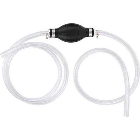 Pompe à siphon de carburant, kit de pompe à siphon de livraison de carburant de 2 m, tuyau de siphon manuel de pompe à eau portable à haut débit, 2 Pvc (1,2 m + 0,8 m) Livraison d'essence automobile (1/4)