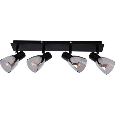 Primaster Deckenstrahler 4er LED Spot Miami E14 48 x 12,5 cm schwarz Deckenlampen & Kronleuchter (1/2)
