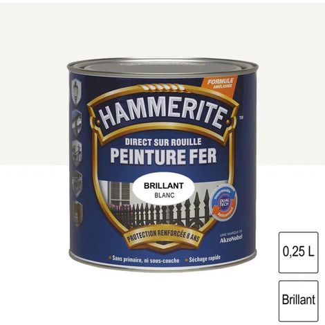Hammerite pittura bianca lucida antiruggine 250 ml