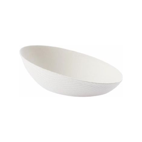 Assiette jetable ovale en cellulose - 100 pièces - Ecobioshopping (1/2)
