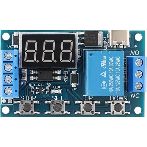 Relais temporisé LED DC 5V 12V 24V, module de circuit imprimé (1/5)